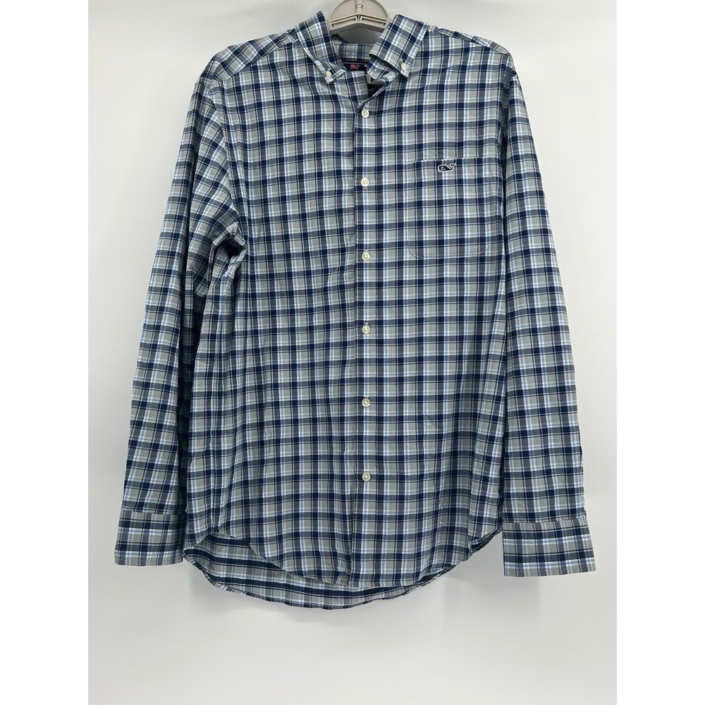 Vineyard Vines Performance Classic Fit Tucker Button Down Shirt Men's Sz M Plaid